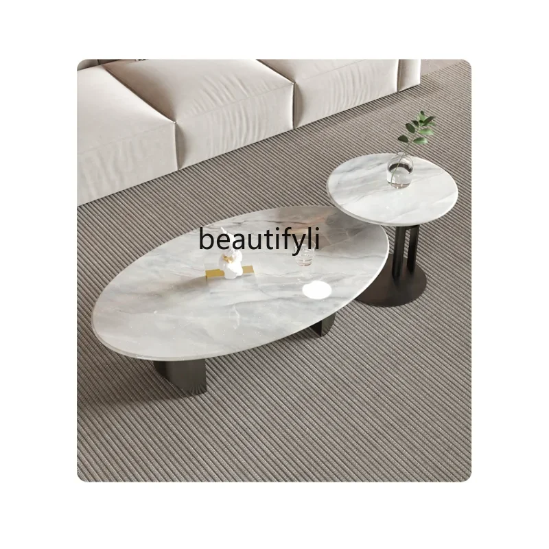 Natural Marble round Coffee Table TV Cabinet Combination Color Crystal Stone Special-Shaped Oval Luxury Stone High-End SenseA
Natural Marble round Coffee Table TV Cabinet Combination Color Crystal Stone Special-Shaped Oval Luxury Stone High-End SenseA