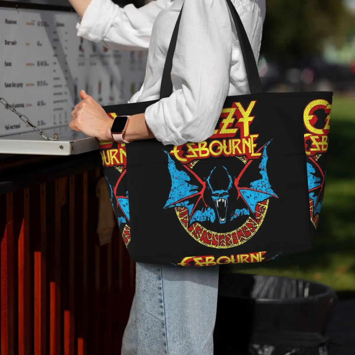 Ozzy Osbourne Rock Band Heavy Metal Beach Tote Bag Sport Gym Yoga Duffle Large Tote Bag Women Travel Bag Fitness bag
Ozzy Osbourne Rock Band Heavy Metal Beach Tote Bag Sport Gym Yoga Duffle Large Tote Bag Women Travel Bag Fitness bag