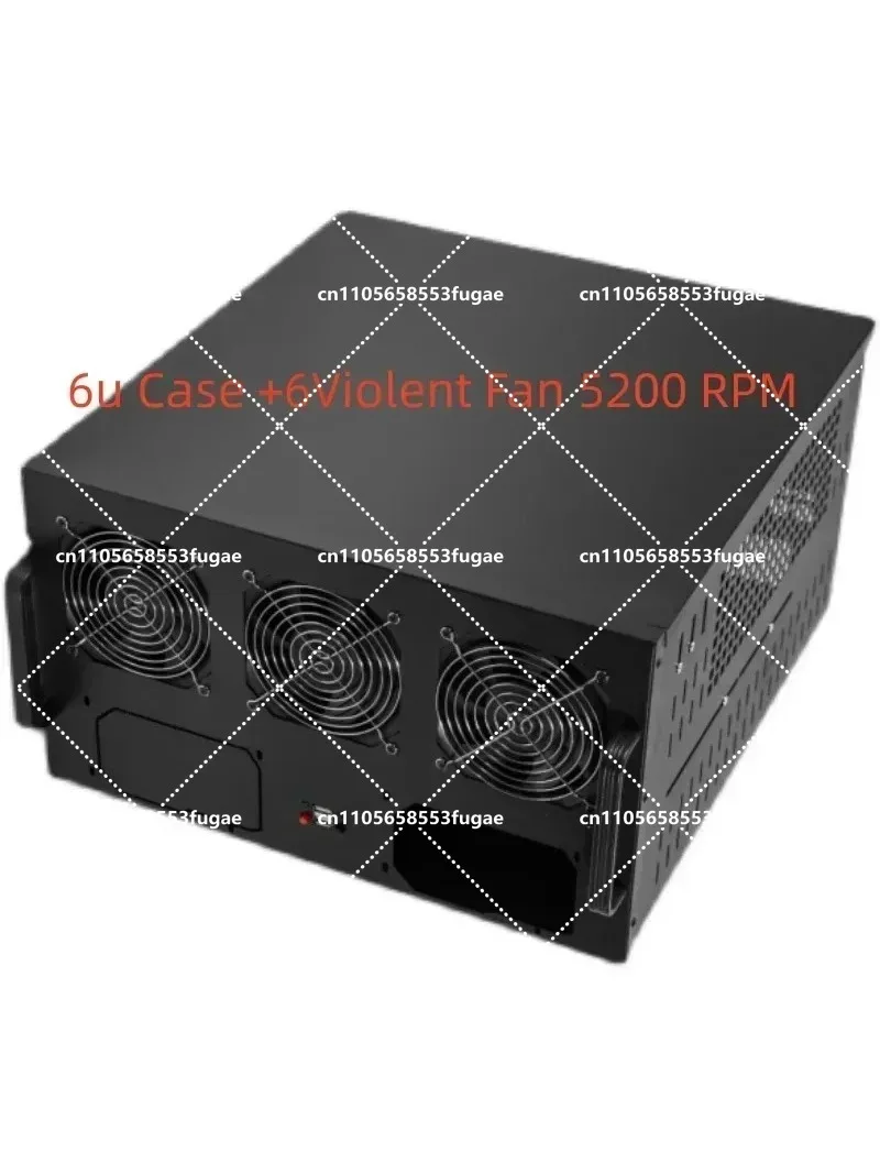 6U Mining Rig Frame Server Case 6GPU 8GPU Mining Machine 6-8card for Prlatform Dual Power Bit in stock