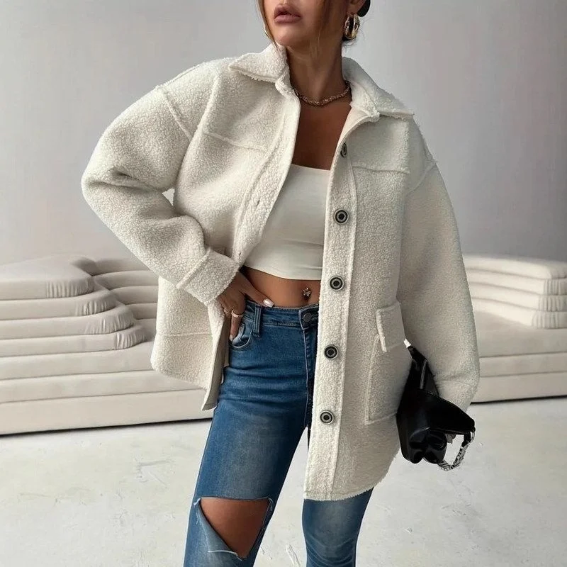 Women's Faionable Casual Loose Lapel Fce Jaet Winter New Sle Vintage Sle Woolen Coat Middle-aged Women's Clothing
Women's Faionable Casual Loose Lapel Fce Jaet Winter New Sle Vintage Sle Woolen Coat Middle-aged Women's Clothing