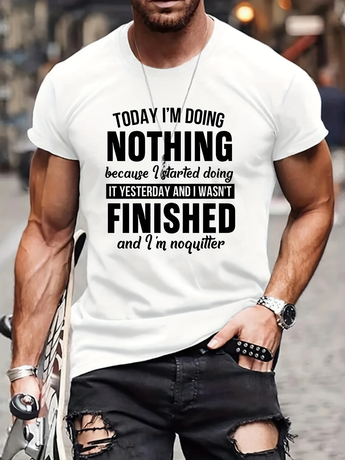 CX Funny Doing Nothing Slogan Pattern Print Men's shirt Graphic Tee Summer Clothes Cotton Oversized T-Shirt Outfits
CX Funny Doing Nothing Slogan Pattern Print Men's shirt Graphic Tee Summer Clothes Cotton Oversized T-Shirt Outfits