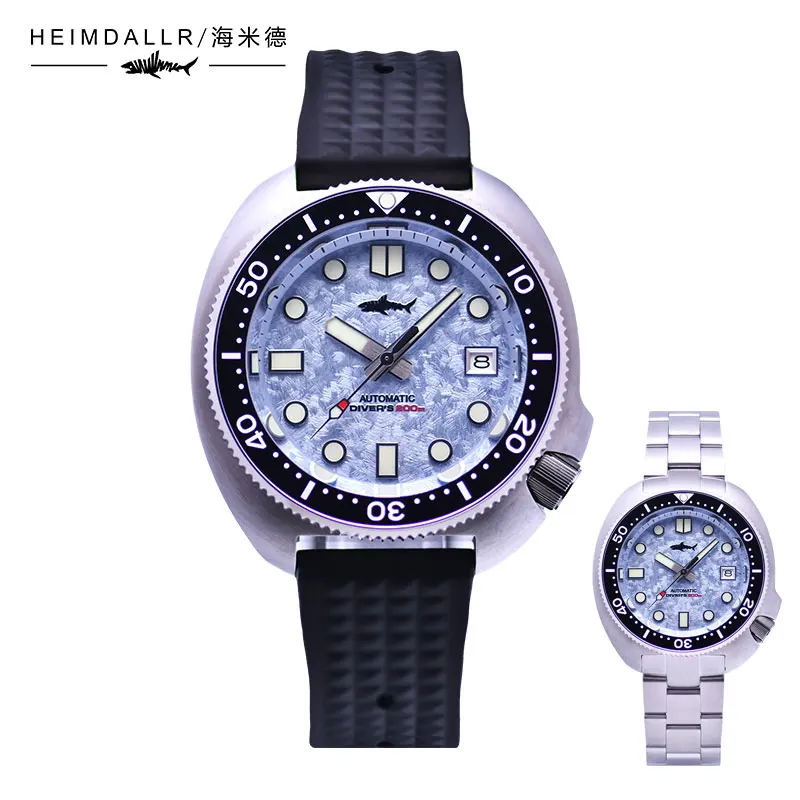 Heimdallr Men's Turtle Diver Watch 47mm Snowflake Blue Dial Sapphire Ceramic Bezel NH35 Automatic Movement 20Bar Waterproof
Heimdallr Men's Turtle Diver Watch 47mm Snowflake Blue Dial Sapphire Ceramic Bezel NH35 Automatic Movement 20Bar Waterproof