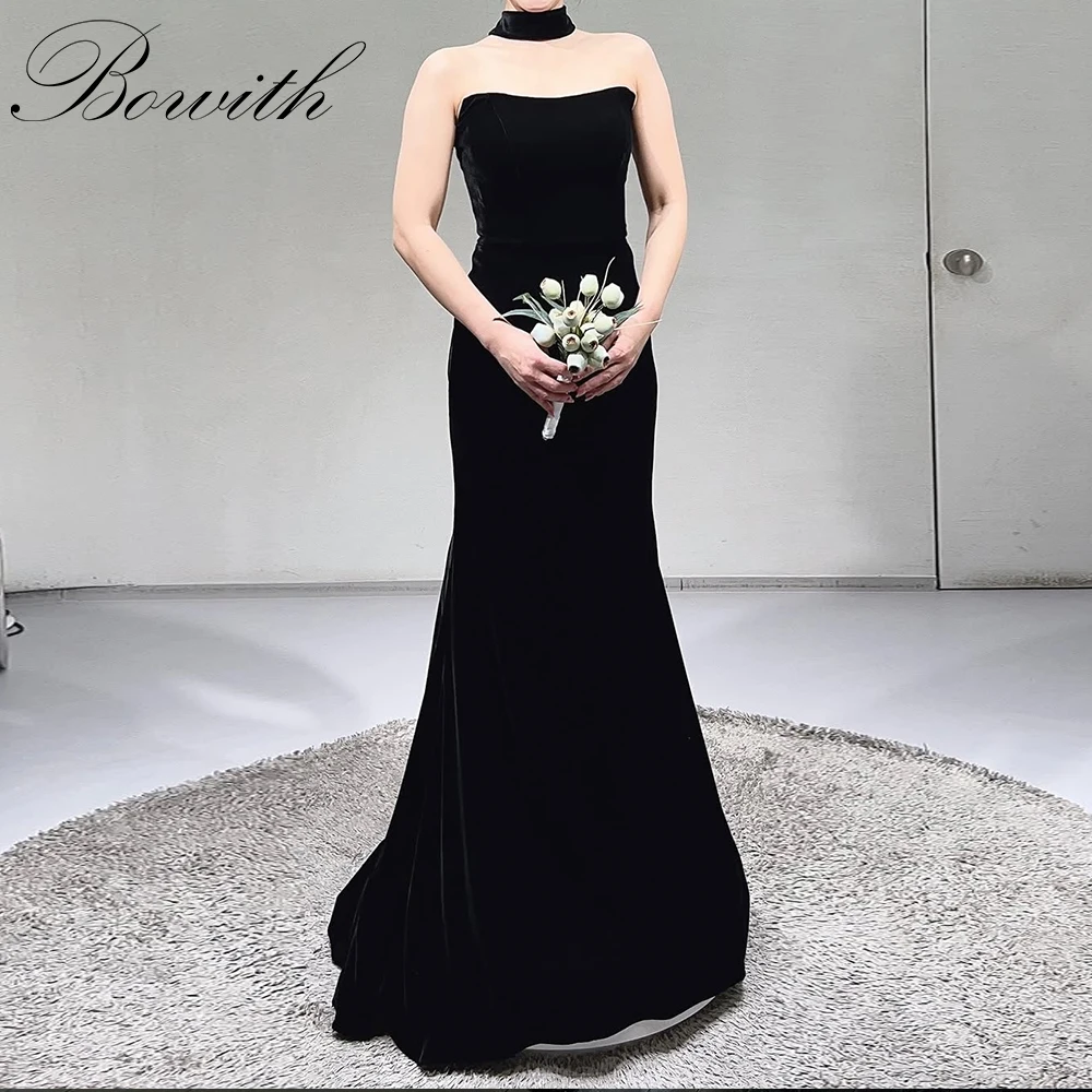 Bowith Black Mermaid Strapless Korean Evening Dresses Elegant Floor-Length Photo Shoot Wedding Reception Dress Customized
Bowith Black Mermaid Strapless Korean Evening Dresses Elegant Floor-Length Photo Shoot Wedding Reception Dress Customized