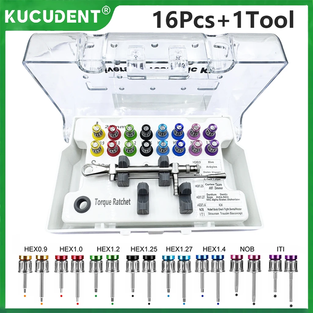 High Quality Screwdriver Prosthetic Kits Dental Implant Torque Wrench Ratchet 10-70NCM with Drivers Dentist Implant Repair Tool
High Quality Screwdriver Prosthetic Kits Dental Implant Torque Wrench Ratchet 10-70NCM with Drivers Dentist Implant Repair Tool