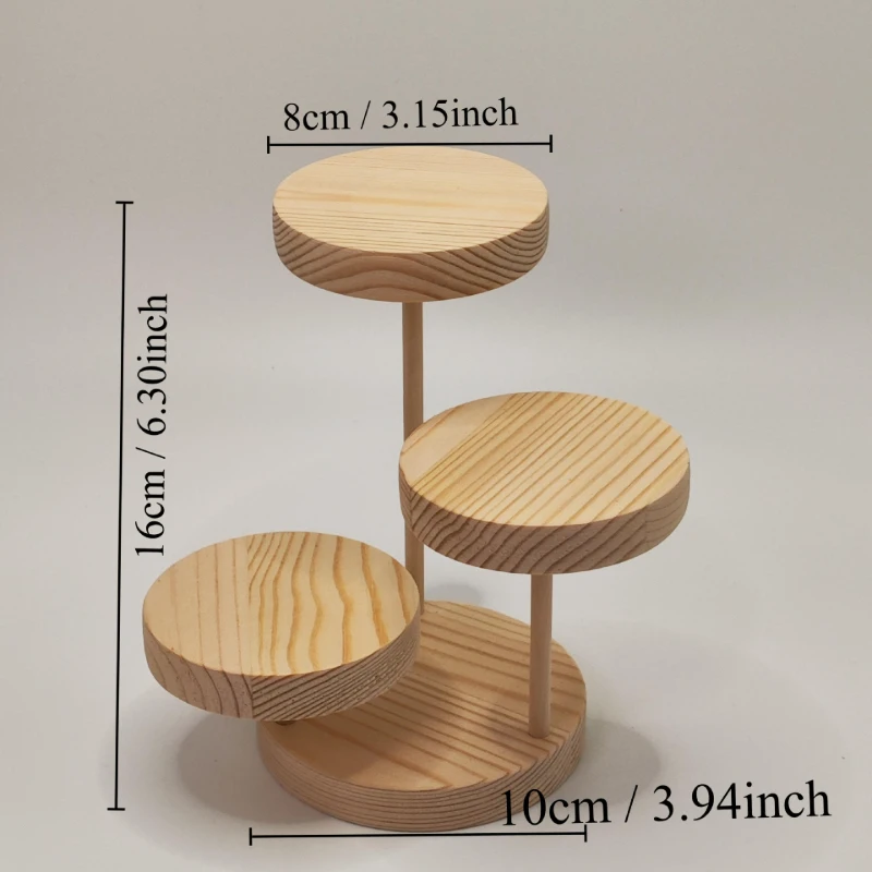 Detachable wooden 3-tier jewelry organizer, storage rack, display tray for small succulents, home decor shelf
Detachable wooden 3-tier jewelry organizer, storage rack, display tray for small succulents, home decor shelf