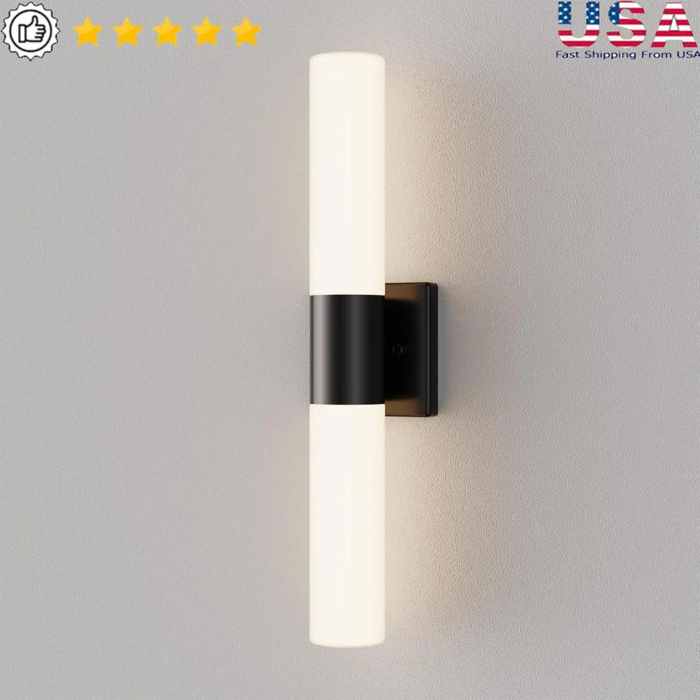 Modern Bathroom Wall Sconce Light Fixture Frosted Glass Shade Vanity Lighting Indoor Decorative Lamp E26 Bulb Compatible
Modern Bathroom Wall Sconce Light Fixture Frosted Glass Shade Vanity Lighting Indoor Decorative Lamp E26 Bulb Compatible