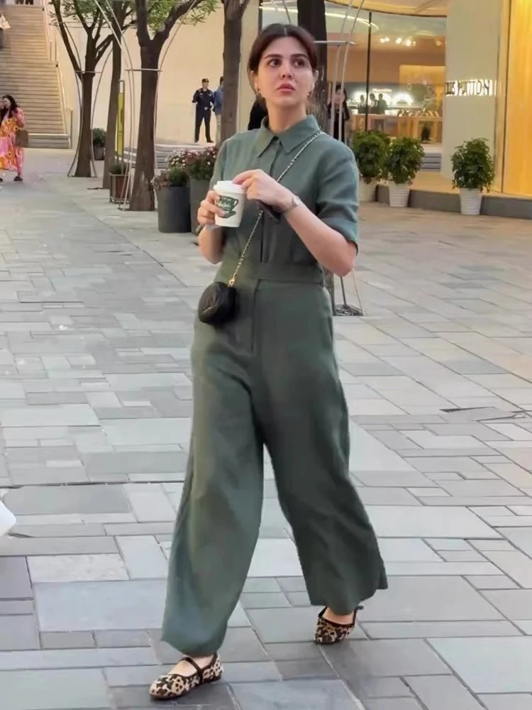 een American Street Retro Jumpsuit Women's Autumn Winter New One-piece Cotton Linen Long Pants Linen ort Sve Jumpsuit
een American Street Retro Jumpsuit Women's Autumn Winter New One-piece Cotton Linen Long Pants Linen ort Sve Jumpsuit