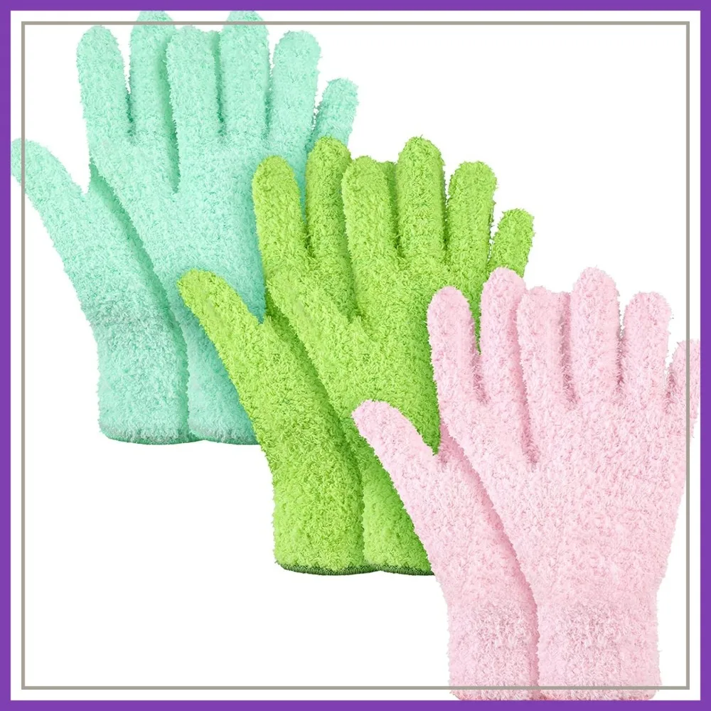 3 Pairs Microfiber Plant Dusting Gloves for Indoor Plants, Blinds, Furniture (Green Yellow, Blue, Pink, Medium)
3 Pairs Microfiber Plant Dusting Gloves for Indoor Plants, Blinds, Furniture (Green Yellow, Blue, Pink, Medium)