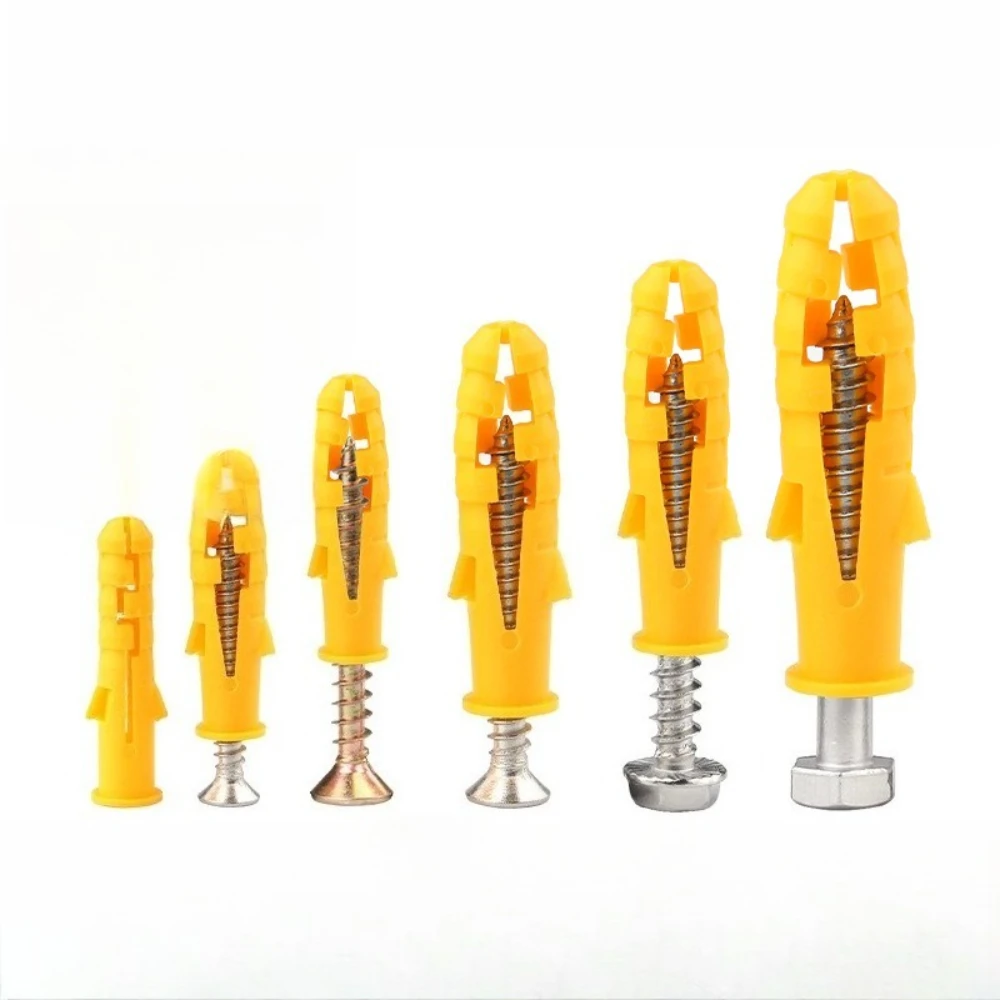 200-400pcs Ribbed Plastic Expansion Screw M6 M8 Rubber Plug Pipe Expansion Plug Self-tapping Screw Set Wall Anchor Plugs
200-400pcs Ribbed Plastic Expansion Screw M6 M8 Rubber Plug Pipe Expansion Plug Self-tapping Screw Set Wall Anchor Plugs