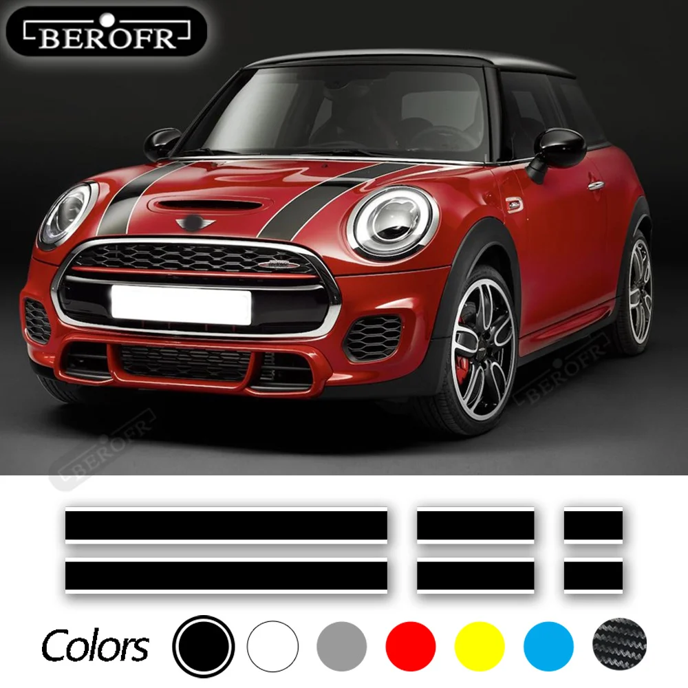For MINI Cooper F56 R56 F55 F57 R57 JCW Accessories Car Hood Sticker Bonnet Stripes Engine Cover Band Rear Vinyl Decal
For MINI Cooper F56 R56 F55 F57 R57 JCW Accessories Car Hood Sticker Bonnet Stripes Engine Cover Band Rear Vinyl Decal