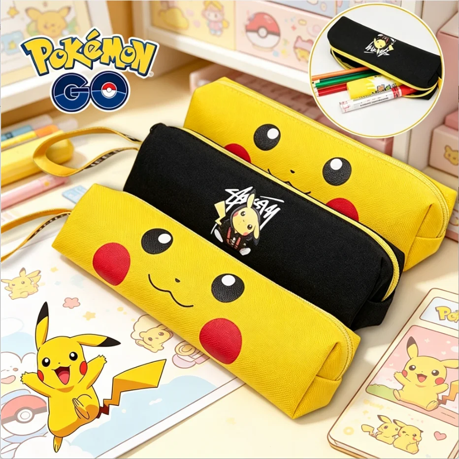 Lovely Pokemon Pikachu Pencil Case Anime Cartoon School Student Luminous Pencil Pouch Stationery Kids Supplies Birthday Present
Lovely Pokemon Pikachu Pencil Case Anime Cartoon School Student Luminous Pencil Pouch Stationery Kids Supplies Birthday Present