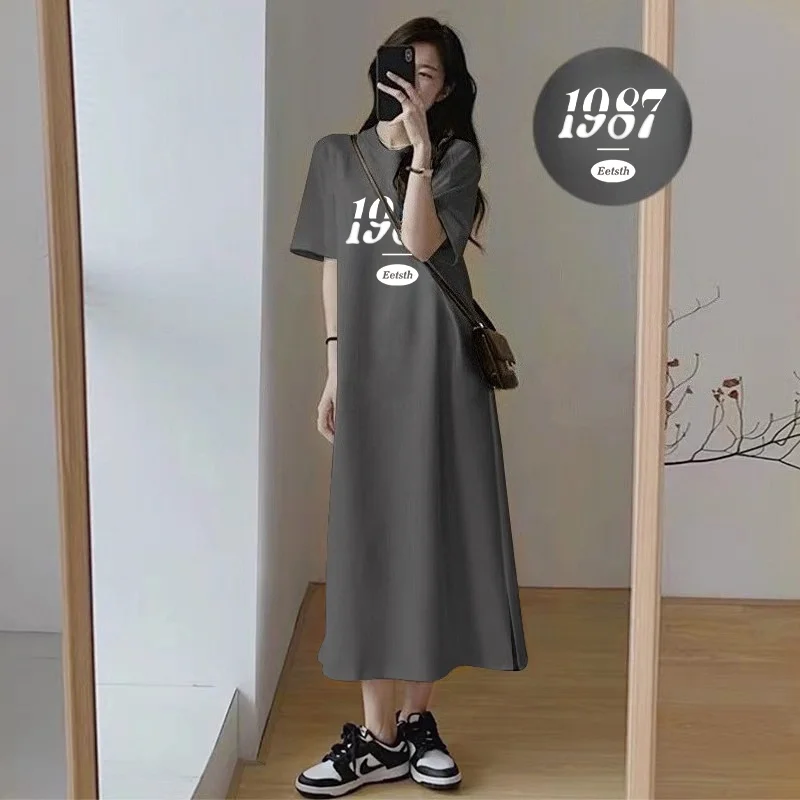 2026 Summer New Style Women's Korean-Style Digital Pattern Loose Large-Sized Casual Short-Sleeved T-Shirt Dress
2026 Summer New Style Women's Korean-Style Digital Pattern Loose Large-Sized Casual Short-Sleeved T-Shirt Dress