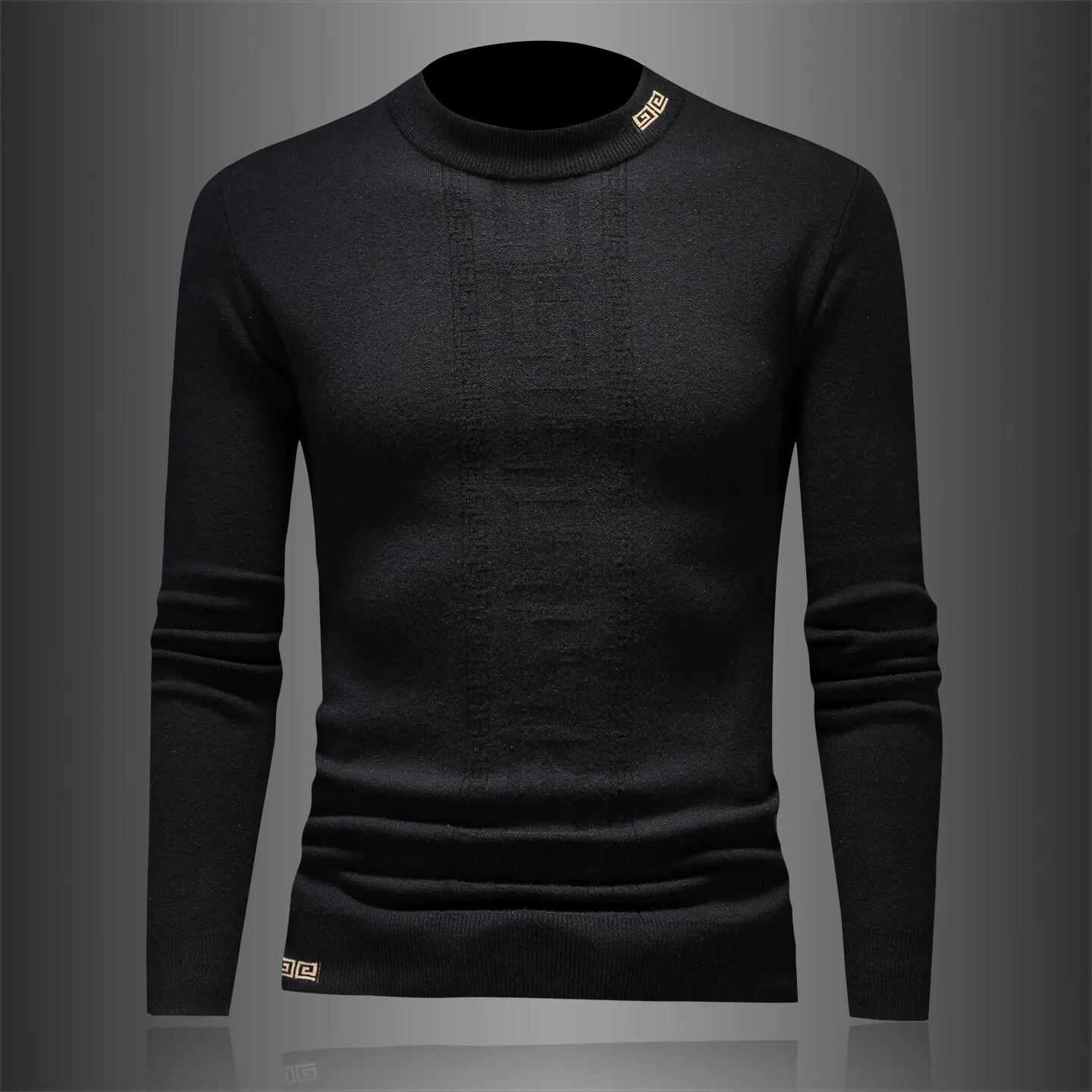 Men's Thiened Woolen Knitted Sweater Winter Faion Ciwalk round Ne Pullover Long Sve Sweater Youth Straight Fit Sle
Men's Thiened Woolen Knitted Sweater Winter Faion Ciwalk round Ne Pullover Long Sve Sweater Youth Straight Fit Sle