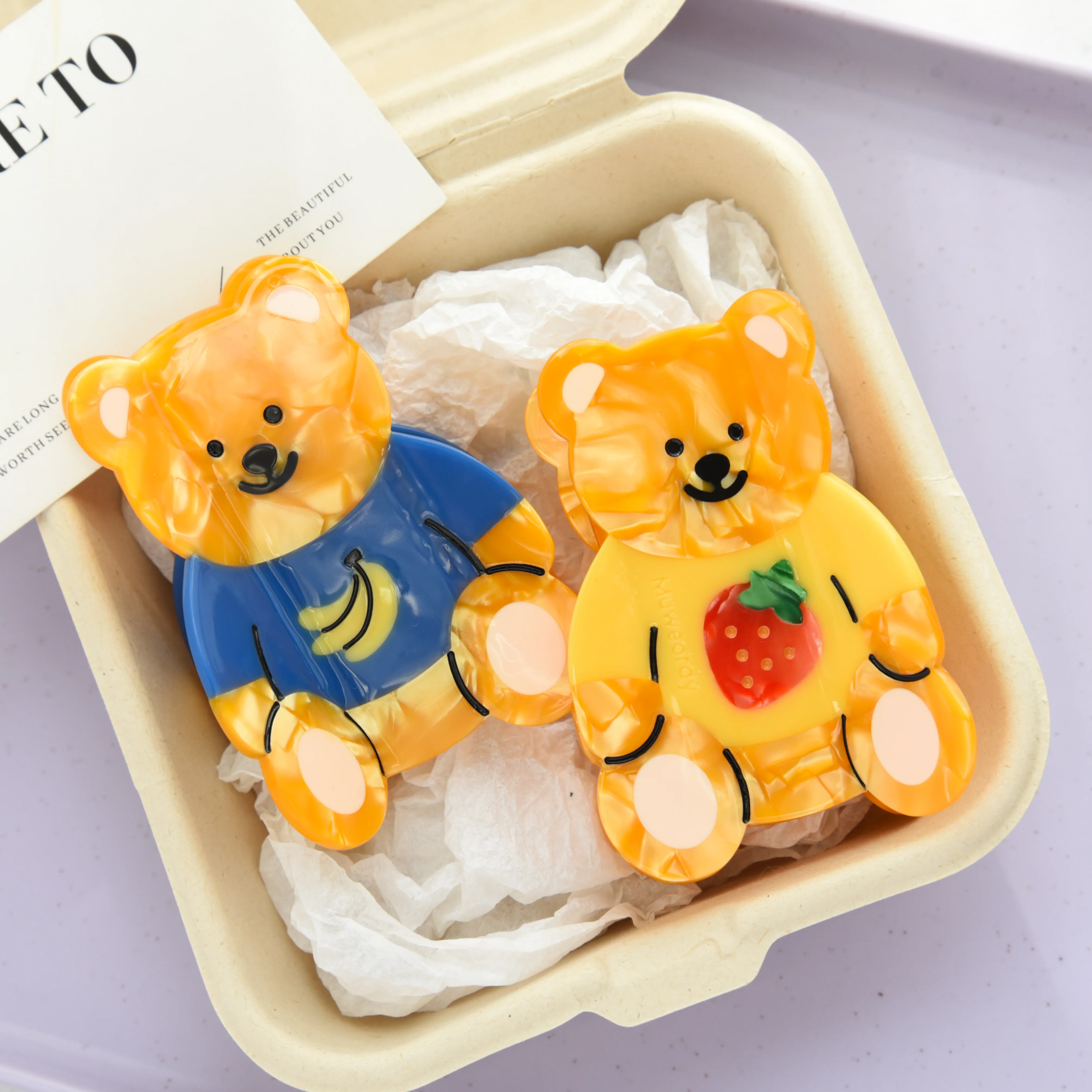 Новые заколки-крабики 2026 года: милые заколки в форме фруктов и мультяшных медвежат, эксклюзивный дизайн из ацетата, аксессуары для волос для женщин и девочек
Новые заколки-крабики 2026 года: милые заколки в форме фруктов и мультяшных медвежат, эксклюзивный дизайн из ацетата, аксессуары для волос для женщин и девочек