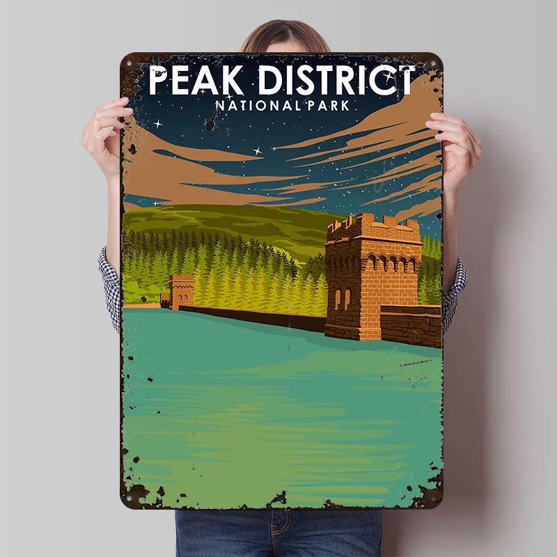 Peak District Nat Park Art Poster Customized Vintage Metal Signs Wall Art Retro Tin Plaque for Gaming Room Decoration Garage
Peak District Nat Park Art Poster Customized Vintage Metal Signs Wall Art Retro Tin Plaque for Gaming Room Decoration Garage
