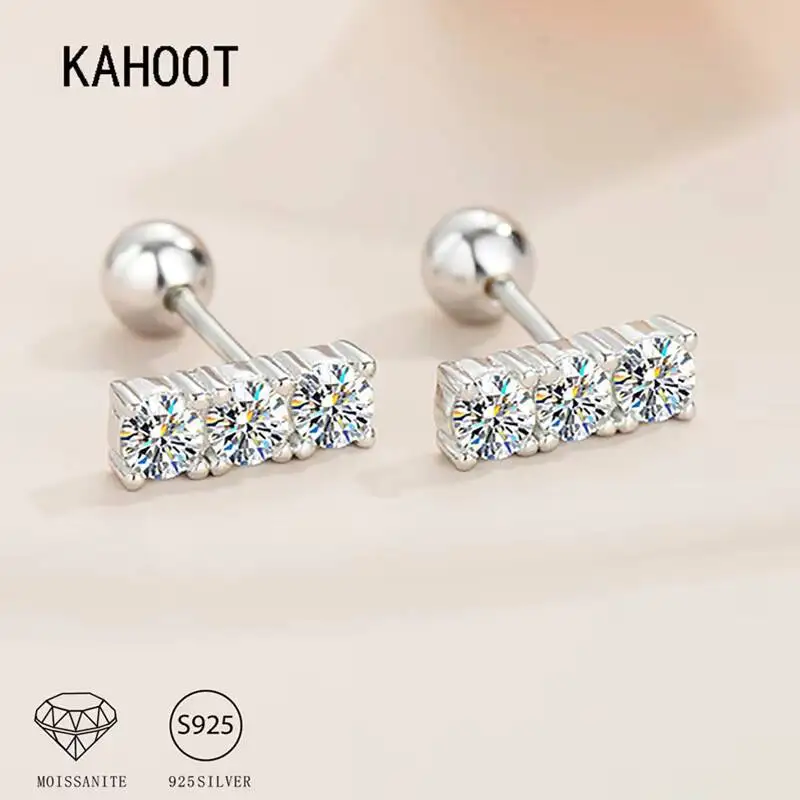0.3 Carat 2 Moissanite Straight Row Earrings 925 Sterling Silver Luxury Trend Design for Senior Ladies
0.3 Carat 2 Moissanite Straight Row Earrings 925 Sterling Silver Luxury Trend Design for Senior Ladies