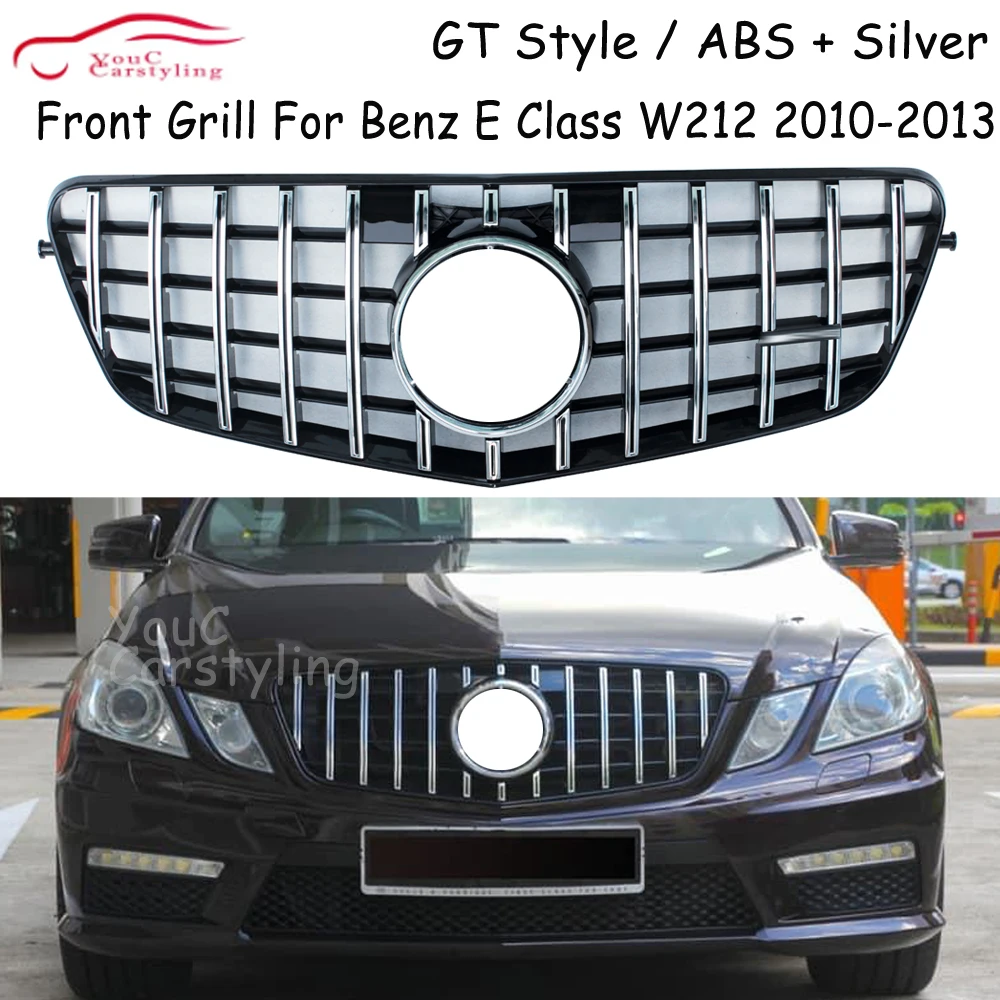 W212 GT Front Bumper Grille For Mercedes E Class W212 Sedan 2010 - 2013 E200 E250 E300 E350 E400 Black Silver
W212 GT Front Bumper Grille For Mercedes E Class W212 Sedan 2010 - 2013 E200 E250 E300 E350 E400 Black Silver