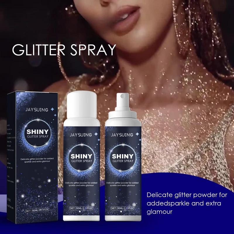 60Ml Body Glitter Spray Spray Quick High-Gloss Face Spray Long Lasting Convenient Waterproof Sweatproof for Birthday Party
60Ml Body Glitter Spray Spray Quick High-Gloss Face Spray Long Lasting Convenient Waterproof Sweatproof for Birthday Party