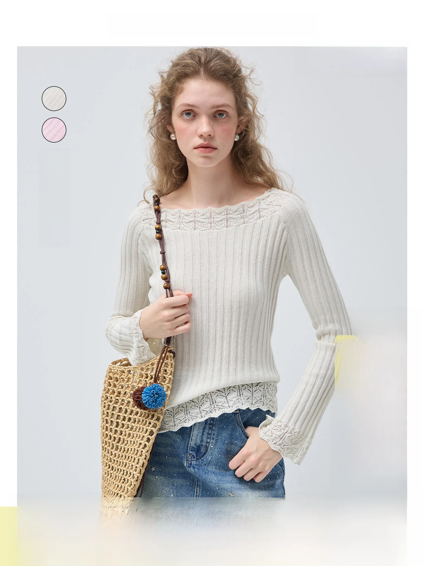 Vega Chang Lace Knitted Long Sleeve Women's Base Shirt Stylish Slimming Spring Fashion Commute Style Soft Fabric Breathable
Vega Chang Lace Knitted Long Sleeve Women's Base Shirt Stylish Slimming Spring Fashion Commute Style Soft Fabric Breathable