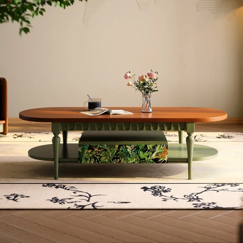 Solid wood coffee table French retro style, small apartment living room medieval high-end sense, French coffee table ash
Solid wood coffee table French retro style, small apartment living room medieval high-end sense, French coffee table ash