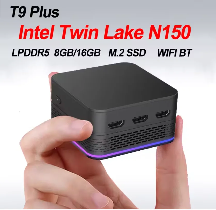 T9 PLUS Intel Twin Lake N150 Мини-офисный ПК WIFI 5 Win 11 pro Dual SSD DDR5 Полнофункциональный портативный ПК с выходом Type-C 4K 60 Гц RGB
T9 PLUS Intel Twin Lake N150 Мини-офисный ПК WIFI 5 Win 11 pro Dual SSD DDR5 Полнофункциональный портативный ПК с выходом Type-C 4K 60 Гц RGB