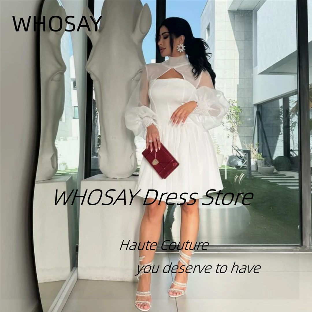 WHOSAY Holiday Party Saudi Women Wear Prom Dresses Long Sleeves Homecoming Dress A Line Evening Short Night Club Gowns
WHOSAY Holiday Party Saudi Women Wear Prom Dresses Long Sleeves Homecoming Dress A Line Evening Short Night Club Gowns