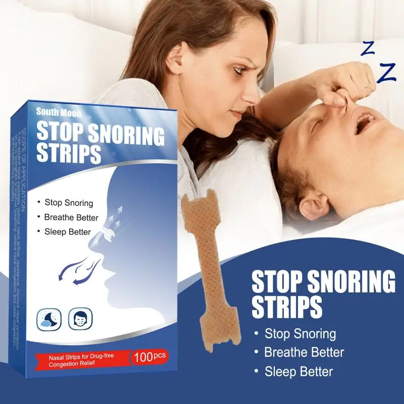 100Pcs Sleep Care Anti-Snoring Nose Strips Nasal Dilation Care Gentle Nourish Comfortable Night Peaceful Sleep Care Patches
100Pcs Sleep Care Anti-Snoring Nose Strips Nasal Dilation Care Gentle Nourish Comfortable Night Peaceful Sleep Care Patches
