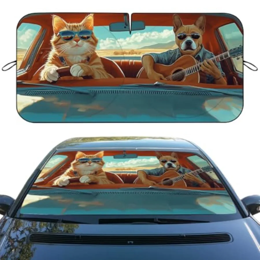 Car Front Window Sun Shield Fun Novelty Animal Heatshield Front Window Car Sun Shade Windshield Rays Sun Shade Visor Protector
Car Front Window Sun Shield Fun Novelty Animal Heatshield Front Window Car Sun Shade Windshield Rays Sun Shade Visor Protector