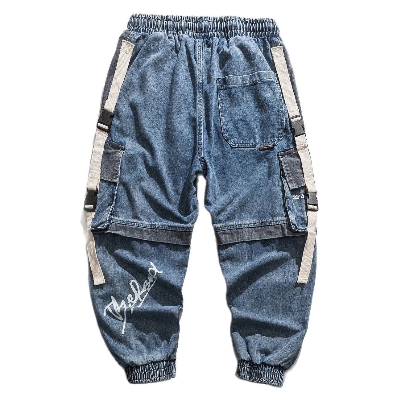 Hop Hip Harem Pant Man Streetwear Patchwork Pockets Ribbon Men Trousers Harajuku Oversize Loose Joggers Pants Jeans Blue
Hop Hip Harem Pant Man Streetwear Patchwork Pockets Ribbon Men Trousers Harajuku Oversize Loose Joggers Pants Jeans Blue