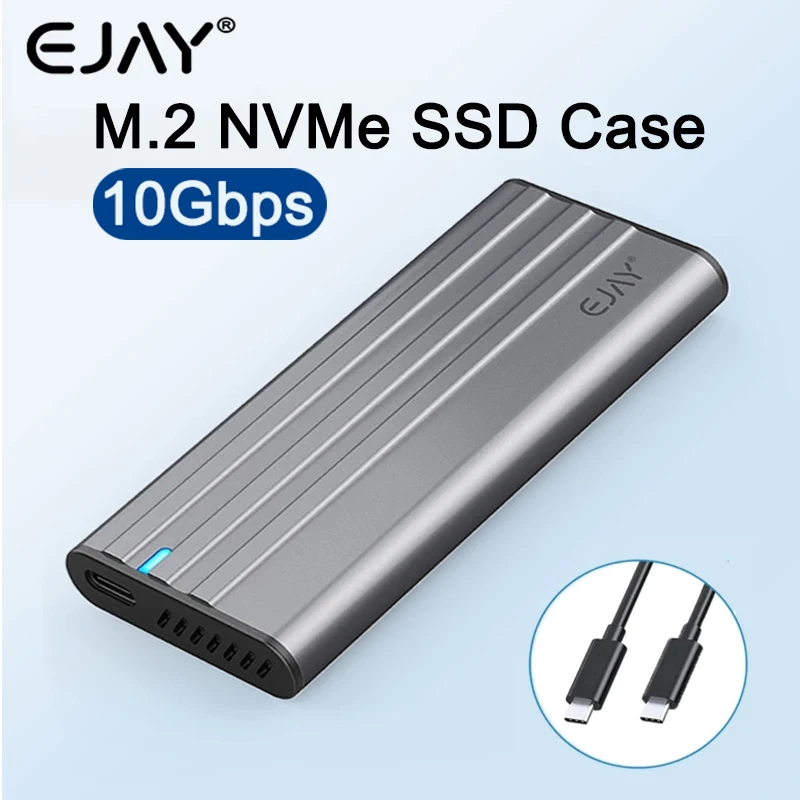 EJAY M2 SSD Case M.2 NVMe SSD Enclosure Adapter 10Gbps USB C External M2 SATA NVME SSD case Supports M and B&M Keys
EJAY M2 SSD Case M.2 NVMe SSD Enclosure Adapter 10Gbps USB C External M2 SATA NVME SSD case Supports M and B&M Keys