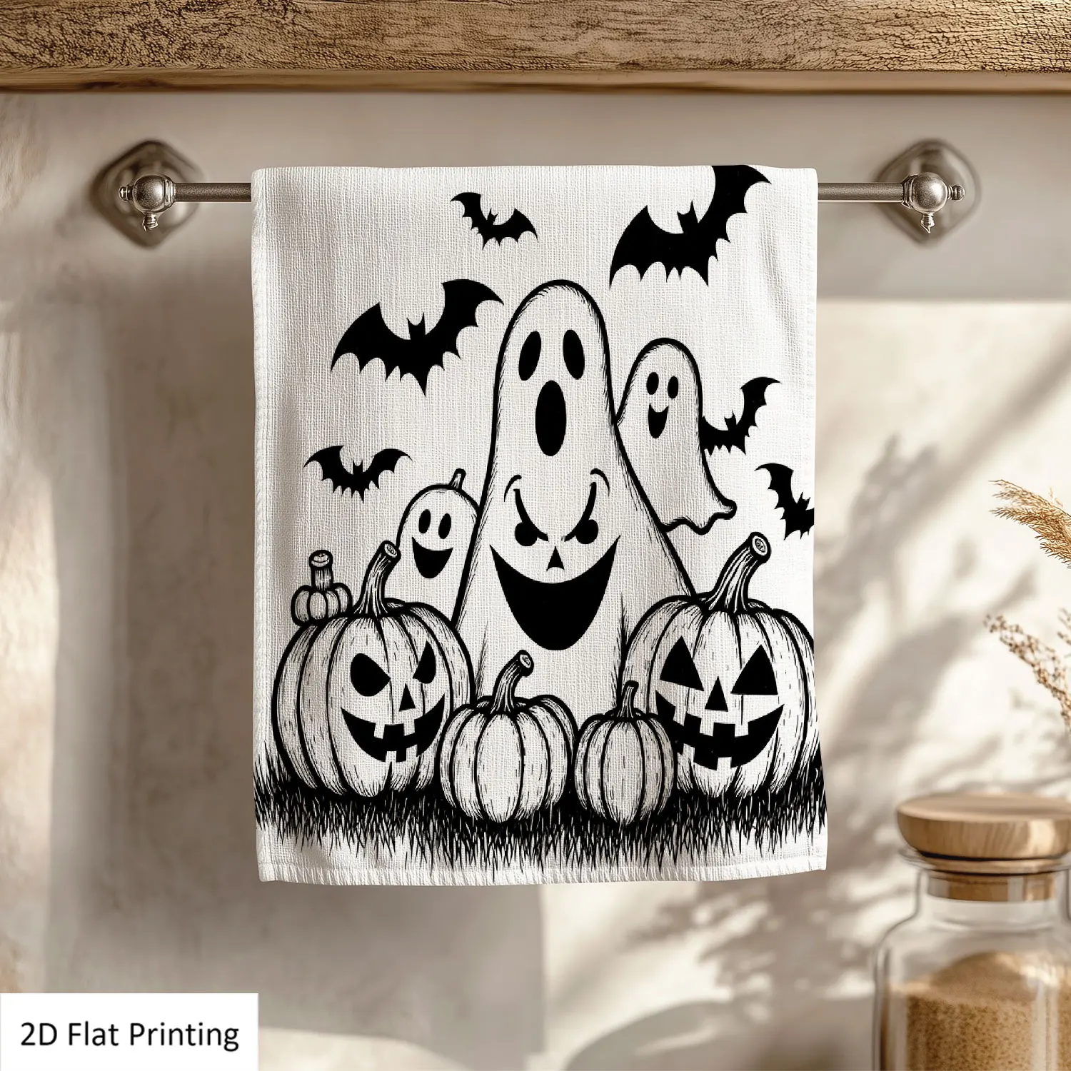 1Pc Halloween Ghosts Pumpkins Bats Black And White Bathroom Hand Towel Bath Towel, Multiple Size Microfiber Polyester Towel, Unique Home Decorative Kitchen Towels, Festival Bathroom Accessories Decor, Quick Dry and Absorbent
1Pc Halloween Ghosts Pumpkins Bats Black And White Bathroom Hand Towel Bath Towel, Multiple Size Microfiber Polyester Towel, Unique Home Decorative Kitchen Towels, Festival Bathroom Accessories Decor, Quick Dry and Absorbent