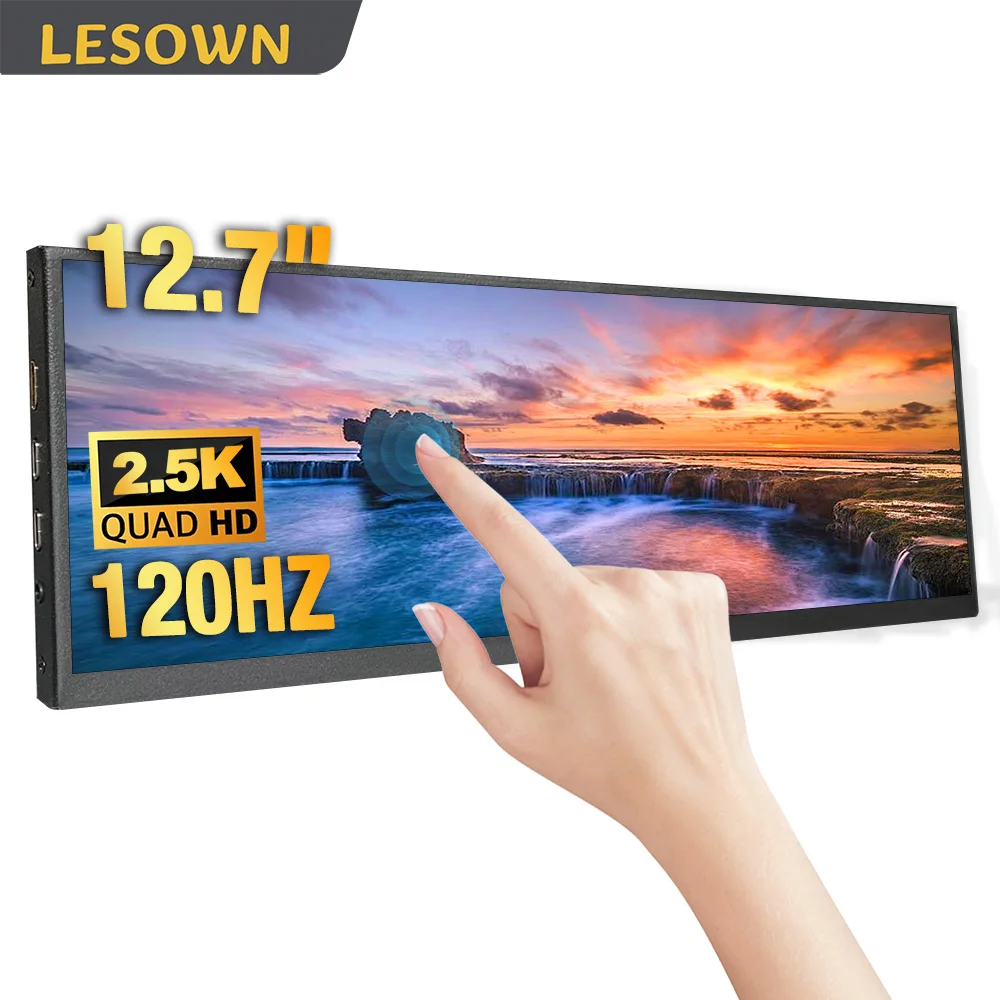 LESOWN 12.7 Inch 2880x864 IPS LCD Stretched Bar Display PC Case Monitor External Side Display for Laptop PC Gaming Consoles
LESOWN 12.7 Inch 2880x864 IPS LCD Stretched Bar Display PC Case Monitor External Side Display for Laptop PC Gaming Consoles