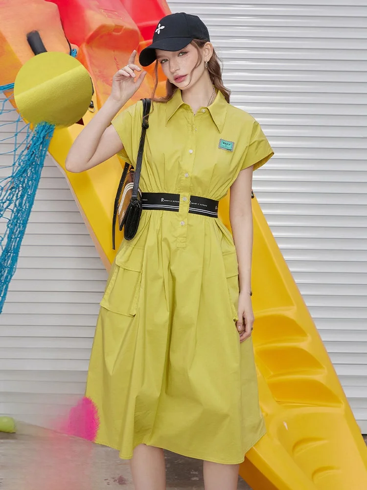 Modern Romantic Workwear Style Waist-Cinching Sleeveless Dress Women's Slimming Casual Skirt Pocket Detail Commute Simple Style
Modern Romantic Workwear Style Waist-Cinching Sleeveless Dress Women's Slimming Casual Skirt Pocket Detail Commute Simple Style