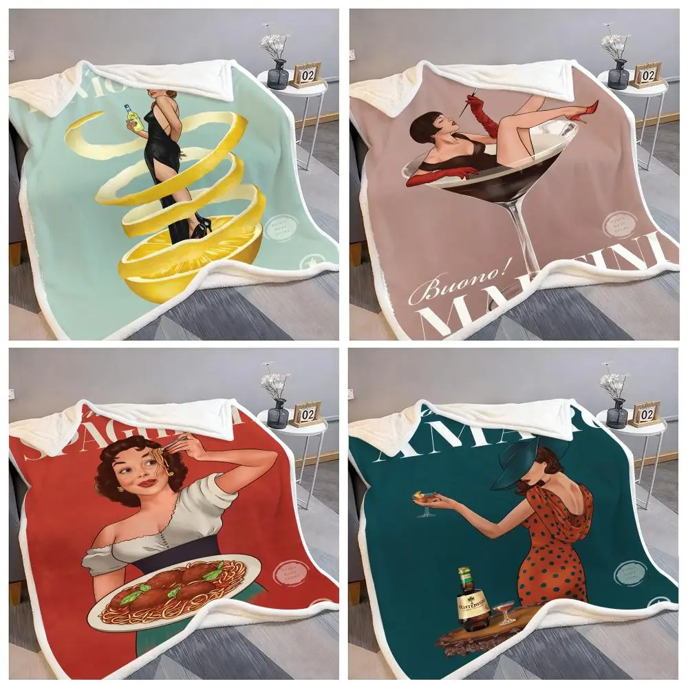 Cocktail Drink Wine Spaghetti Lemon Throw Flannel Fluffy Soft Blanket Warm Skin-Friendly Throw For Sofa Bed Office Nap Winter
Cocktail Drink Wine Spaghetti Lemon Throw Flannel Fluffy Soft Blanket Warm Skin-Friendly Throw For Sofa Bed Office Nap Winter