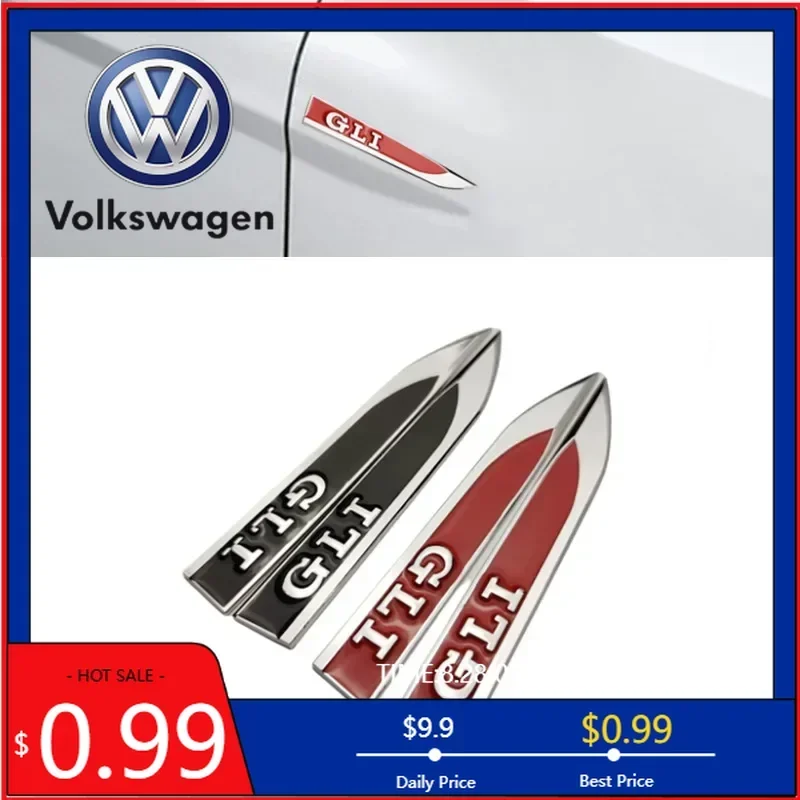 VW 2026 Hot 1Pairs 3D Metal Car GLI Logo Letters Front Side Fender Badge Emblem Sticker For VW Sagitar Jetta GLI MK5 MK7 MK4 MK6
VW 2026 Hot 1Pairs 3D Metal Car GLI Logo Letters Front Side Fender Badge Emblem Sticker For VW Sagitar Jetta GLI MK5 MK7 MK4 MK6