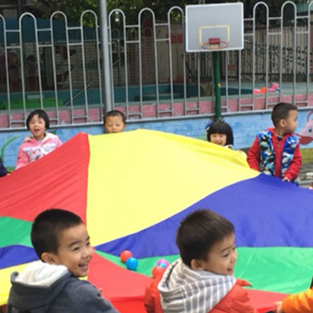 1pc Portable Color Umbrella Nylon Kids Gymnastics Parachute Infant Toys Toddlers Rainbow Team Game Prop Sensory Training Home
1pc Portable Color Umbrella Nylon Kids Gymnastics Parachute Infant Toys Toddlers Rainbow Team Game Prop Sensory Training Home