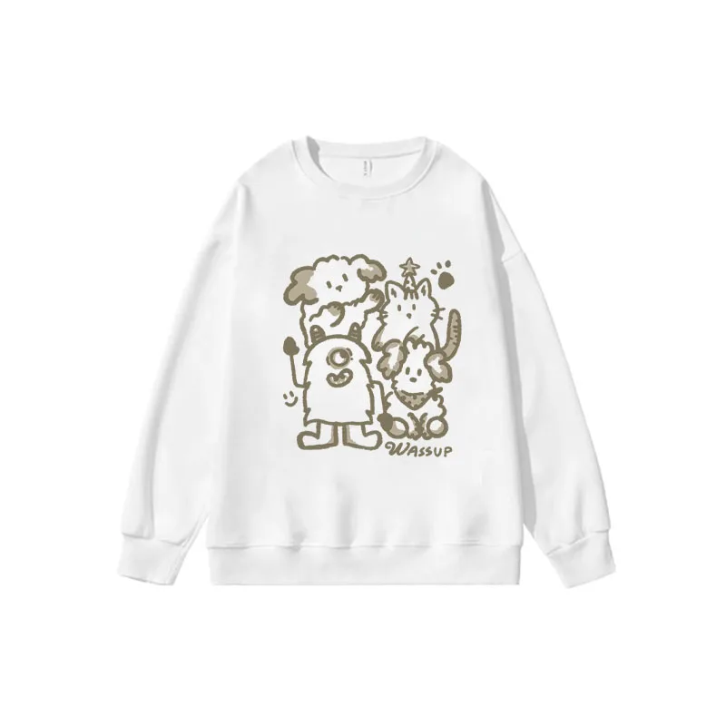 Abstract Cartoon Pattern Printed Clothing 2025 New Simple Retro Pullover Trend Crew Neck Sweatshirts
Abstract Cartoon Pattern Printed Clothing 2025 New Simple Retro Pullover Trend Crew Neck Sweatshirts