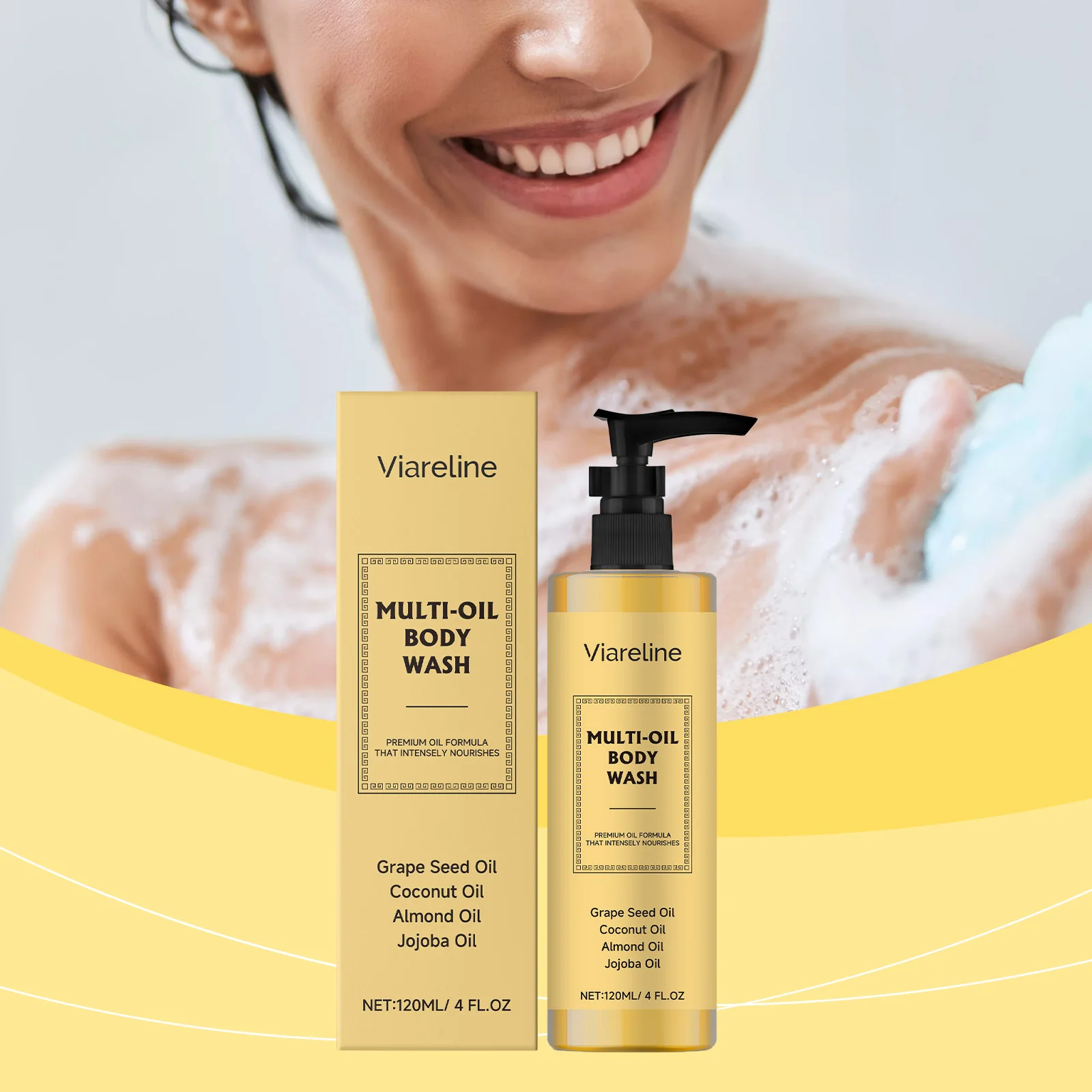 Viareline Moisturizing Soft Bath Oil Gentle Moisturizing Soft Skin Cleansing Skin Body Care
Viareline Moisturizing Soft Bath Oil Gentle Moisturizing Soft Skin Cleansing Skin Body Care