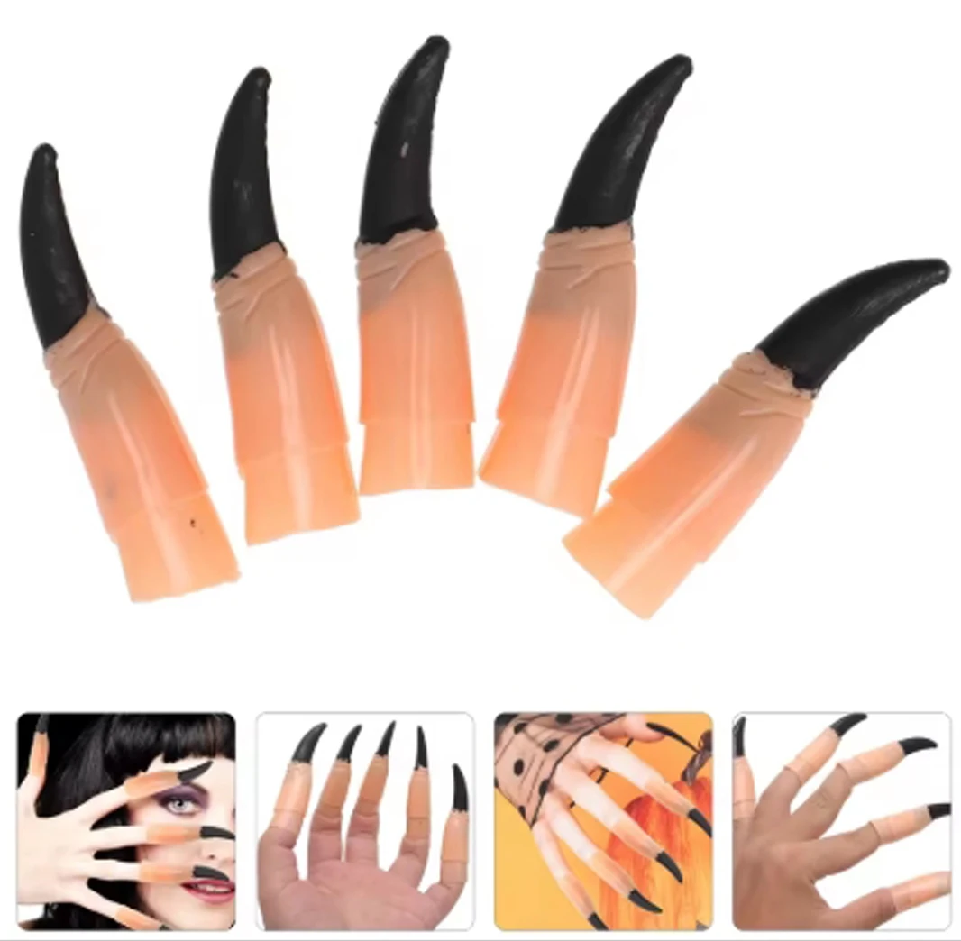 Halloween Witch Nail Zombie Fake Finger Covers witch accessorie Cosplay props Witch Nails Costume Zombie Fake Finger Covers
Halloween Witch Nail Zombie Fake Finger Covers witch accessorie Cosplay props Witch Nails Costume Zombie Fake Finger Covers