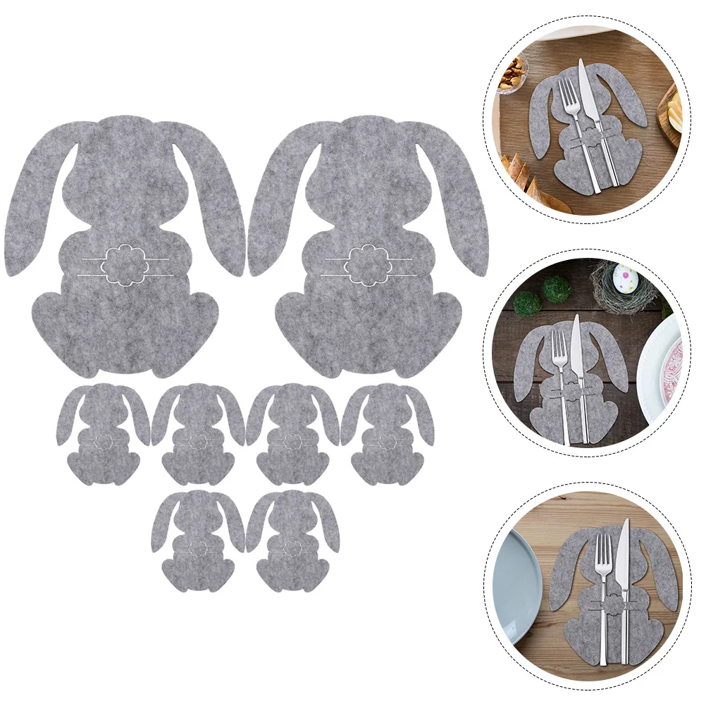 8 Pcs Rabbit Cutlery Bag Easter Holder Adorable Tableware Fork Wrapping Party Dinner Banquet Decorations Baby Plates
8 Pcs Rabbit Cutlery Bag Easter Holder Adorable Tableware Fork Wrapping Party Dinner Banquet Decorations Baby Plates