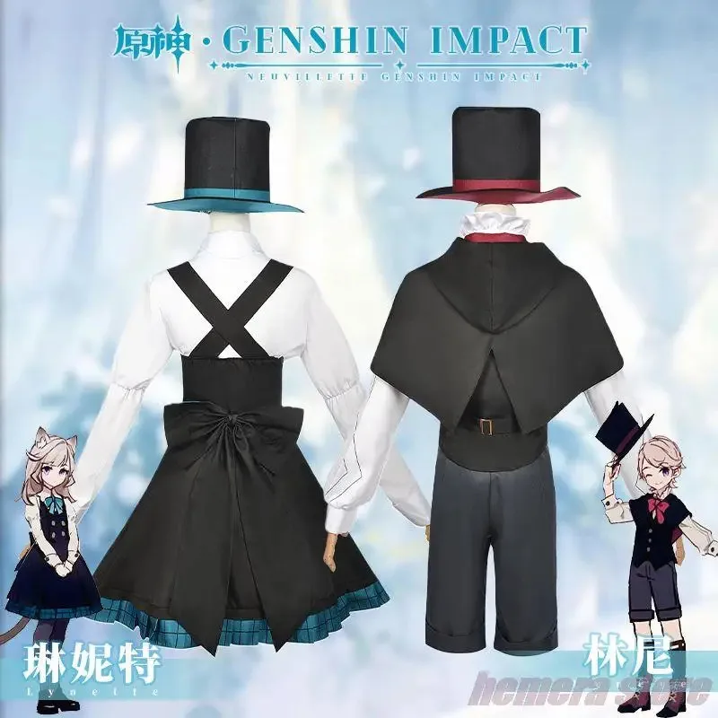 2025 yiyi Young Lynette Lyney Costumes Wig New Skin Cosplay Fontaine Halloween Childhood Uniform Clothes Twins Cute Outf
2025 yiyi Young Lynette Lyney Costumes Wig New Skin Cosplay Fontaine Halloween Childhood Uniform Clothes Twins Cute Outf