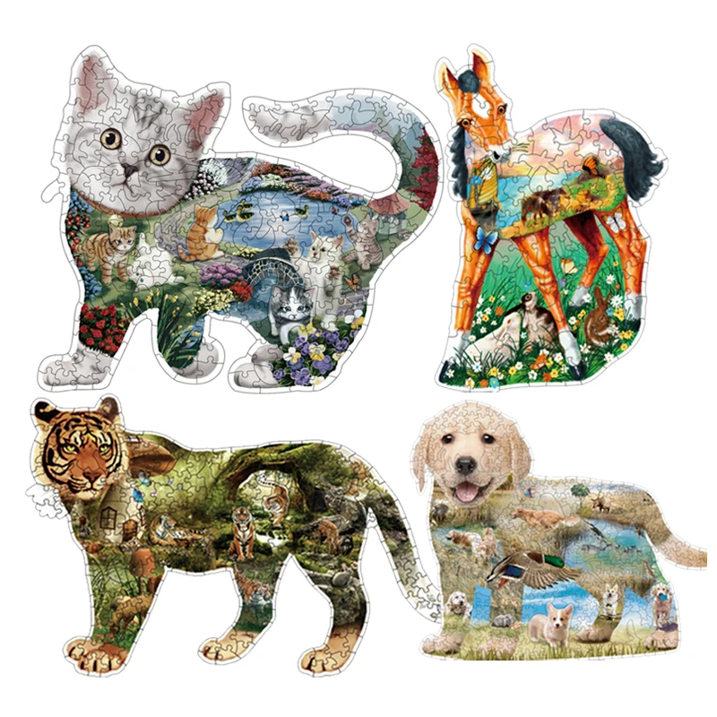 Paper Jigsaw Puzzle Personality Animal Scenery Adult Children Parent-Child Toy Mosaic Collection Handmade Toy Gifts P406
Paper Jigsaw Puzzle Personality Animal Scenery Adult Children Parent-Child Toy Mosaic Collection Handmade Toy Gifts P406