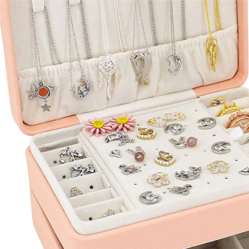 ABVG-Portable Storage Jewelry Box Portable Jewelry Storage Box Jewelry Box Is Convenient And Tidy
ABVG-Portable Storage Jewelry Box Portable Jewelry Storage Box Jewelry Box Is Convenient And Tidy