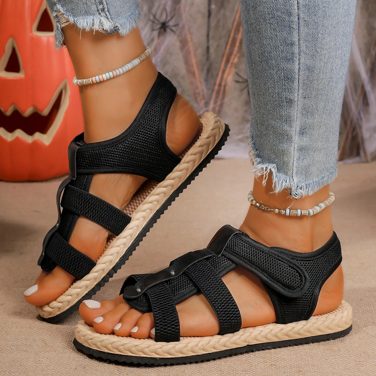Women Fashion Flats Open Toe Sandals Comfortable Casual Shoes for Women Bohemian Style Casual Sandals Women Sandalias De Mujer
Women Fashion Flats Open Toe Sandals Comfortable Casual Shoes for Women Bohemian Style Casual Sandals Women Sandalias De Mujer