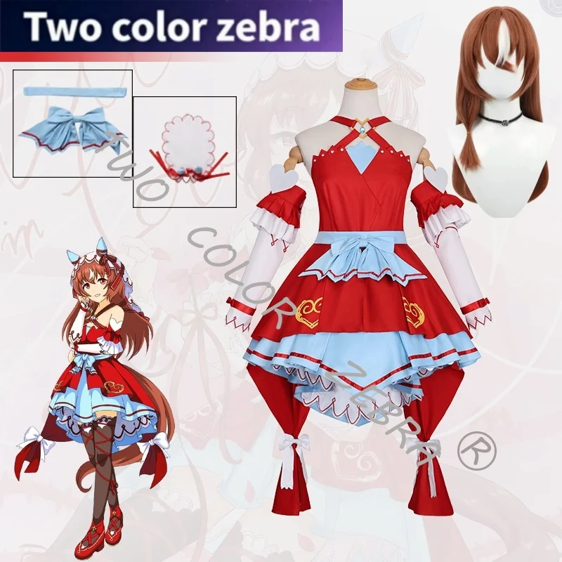 Game Umamusume: Pretty Derby Still in Love Cosplay Costume Wig Red Lolita Dress Props Full Set Sexy Lovely Christmas Suit Woman
Game Umamusume: Pretty Derby Still in Love Cosplay Costume Wig Red Lolita Dress Props Full Set Sexy Lovely Christmas Suit Woman