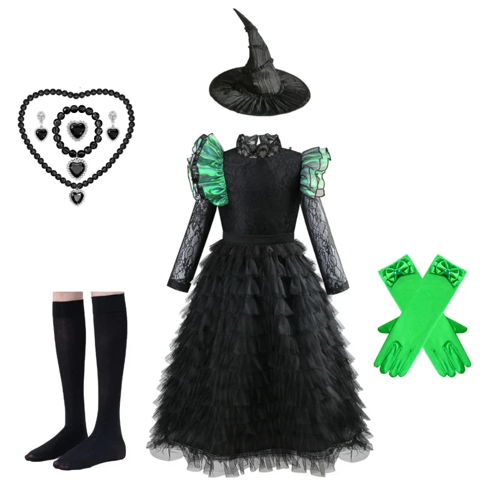 Movie The Wicked Glinda Elphaba Pink Princess Cosplay Dress Witch Accessories Set for Girls Halloween Party necklace mask crown
Movie The Wicked Glinda Elphaba Pink Princess Cosplay Dress Witch Accessories Set for Girls Halloween Party necklace mask crown