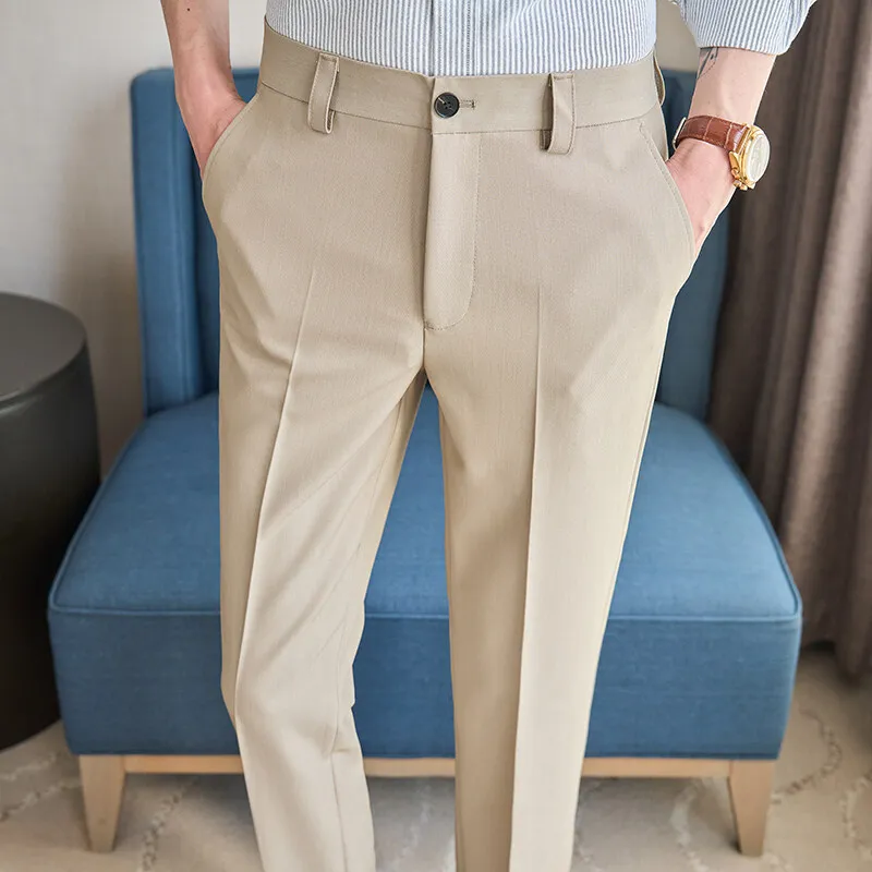 New spring and summer suit pants men's casual slim suit pants, beige, black, khaki optional, size 28-36
New spring and summer suit pants men's casual slim suit pants, beige, black, khaki optional, size 28-36