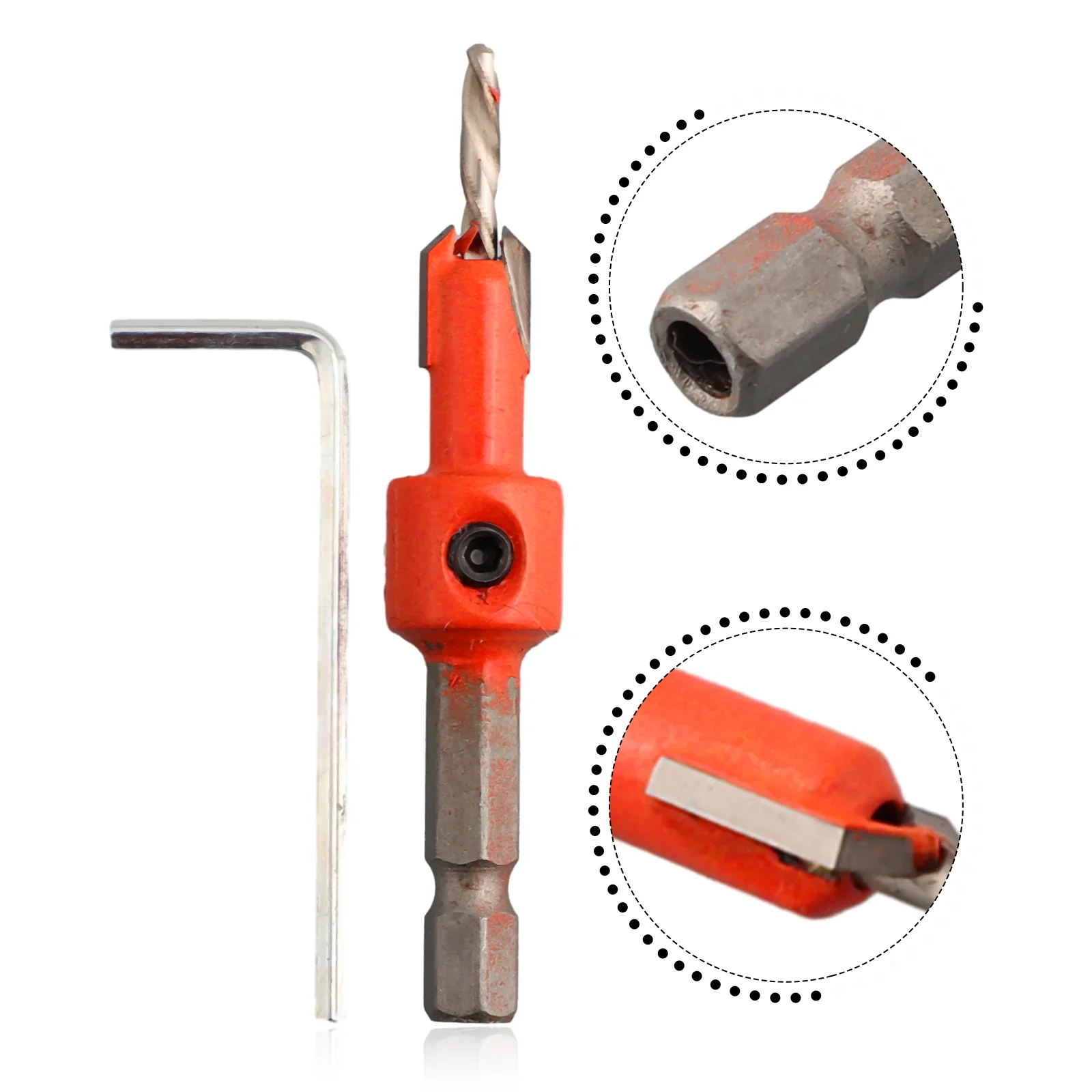 Brand New High-quality Drill Bit Countersink Accessories Adjustable Counterbore Drilling Hex Shank Home Salad Drill Step
Brand New High-quality Drill Bit Countersink Accessories Adjustable Counterbore Drilling Hex Shank Home Salad Drill Step