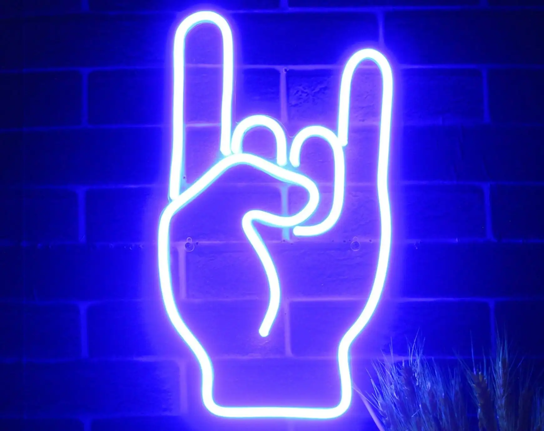 Rock On Hand Neon Sign Wall Art Bedroom Decor LED Neon Lights Neon Sign Handmade USB Plug
Rock On Hand Neon Sign Wall Art Bedroom Decor LED Neon Lights Neon Sign Handmade USB Plug