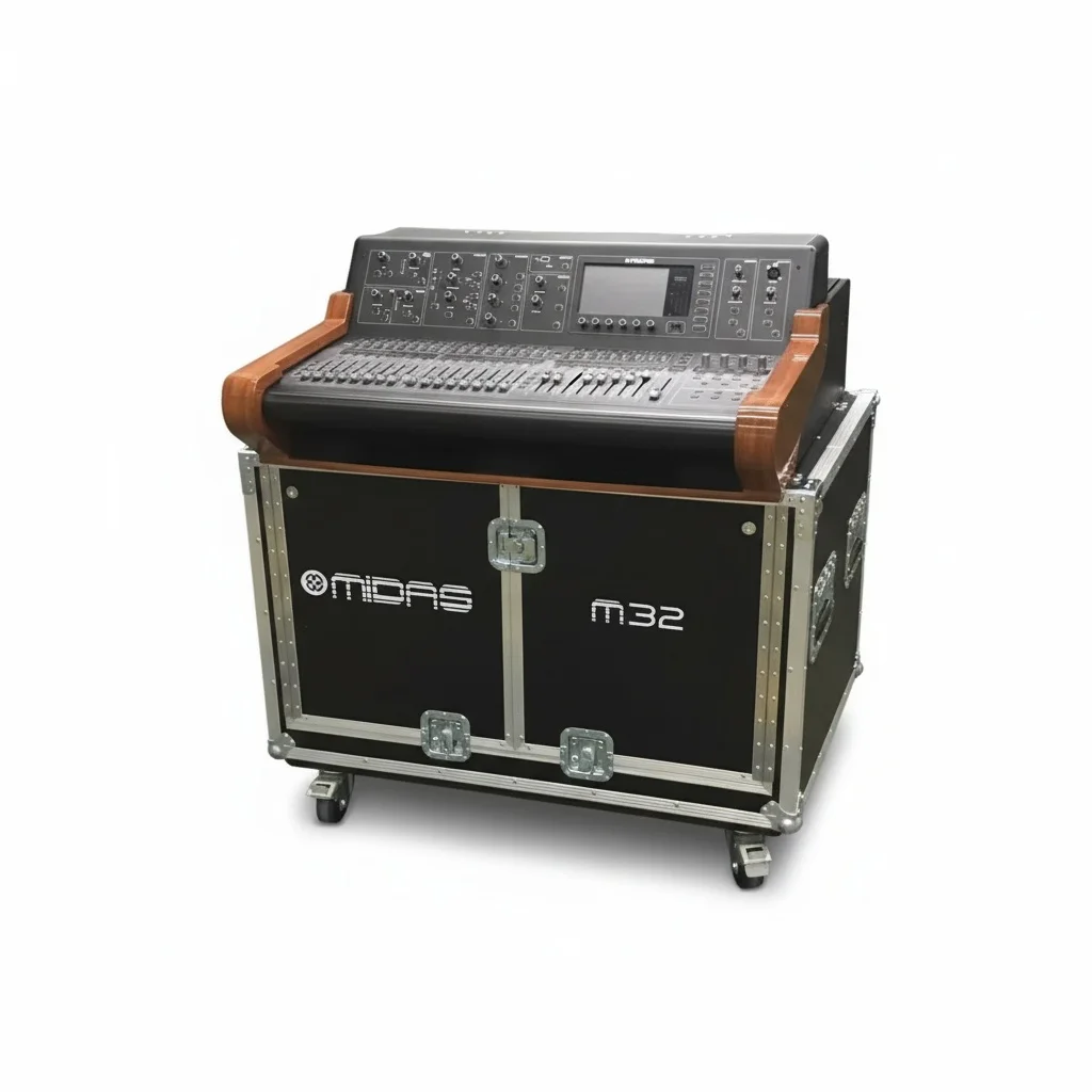 Mixer Flight Case, Aluminum DJ Controller Road Case, Flight Case With Doghouse and 4-inch Wheels, fit for Midas M32 and SQ7
Mixer Flight Case, Aluminum DJ Controller Road Case, Flight Case With Doghouse and 4-inch Wheels, fit for Midas M32 and SQ7